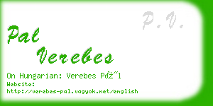 pal verebes business card